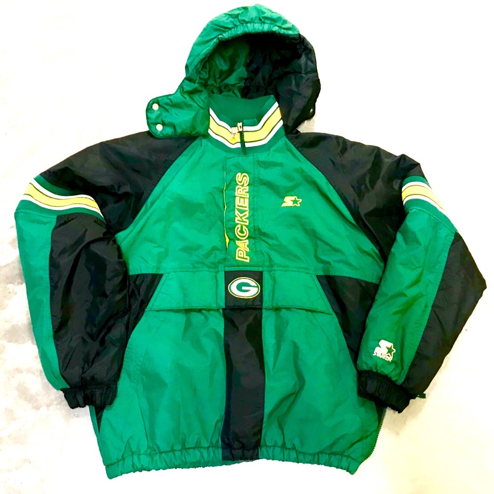Green and Black Packers Men's Jacket